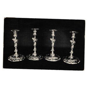 Vintage Postcard Wakefield Scearce Galleries Ad Dexter Candlesticks Posted 1956